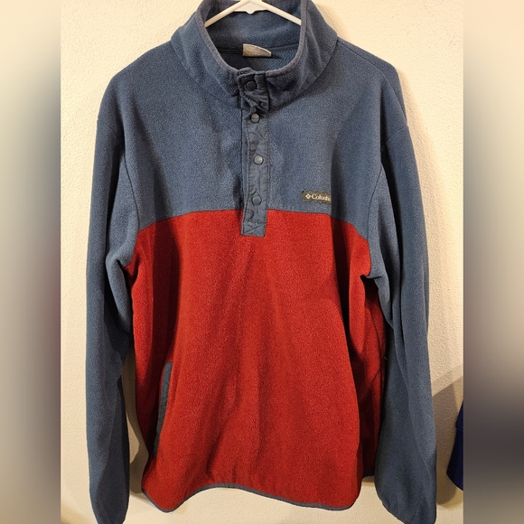 Columbia Quarter zip snap fleece jacket - Picture 1 of 3